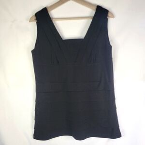 Bellisima Layered Elegant Black Top